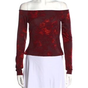 Reformation off the shoulder floral top